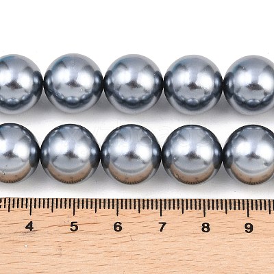 Electroplate Glass Pearl Beads Strands HY-F001-01-1