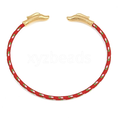 Braided Steel Wire Bangles Making KK-CBA6056-02D-G-1