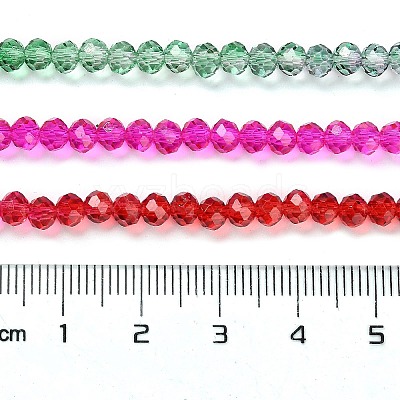 Transparent Painted Glass Beads Strands X1-DGLA-A034-T4mm-A24-1