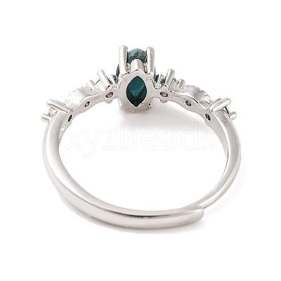Horse Eye Natural Apatite Adjustable Rings RJEW-Q817-02P-07-1