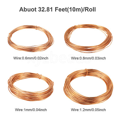 4 Rolls 4 Sizes Round Aluminum Wire AW-TA0001-04B-01-1