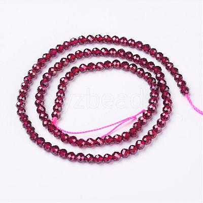 Natural Garnet Beads Strands G-D167-A-3mm-1