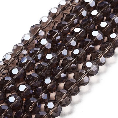Electroplate Transparent Glass Beads Strands EGLA-A035-T10mm-A13-1