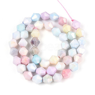 Anti-Tarnish Electroplate Glass Beads Strands GLAA-T025-8mm-12A-1