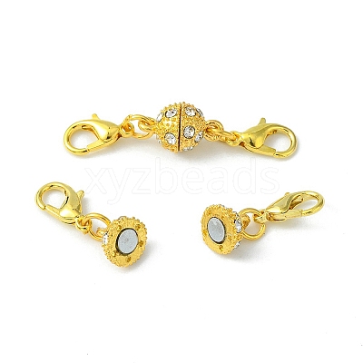 1Pc Alloy Crystal Rhinestone Magnetic Clasps ALRI-YW0001-11G-1