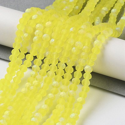 Transparent Glass Beads Strands EGLA-A034-T4mm-MB29-1