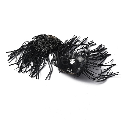 Detachable PU Leather Tassel Epaulettes AJEW-WH0355-03-1