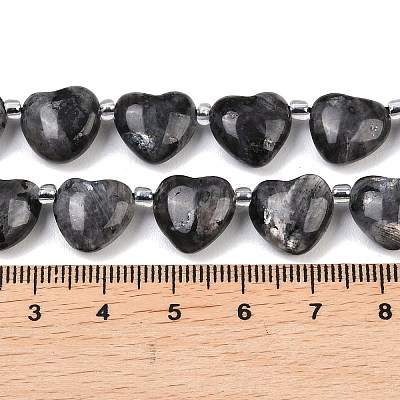 Natural Larvikite Beads Strands G-NH0069-A10-1