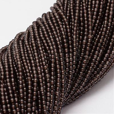 Natural Smoky Quartz Beads Strands G-N0195-02-2mm-1