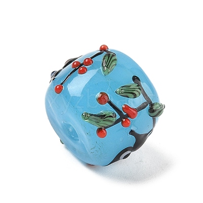 Handmade Lampwork Bumpy Beads LAMP-M025-01C-1