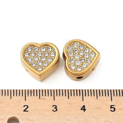 304 Stainless Steel Crystal Rhinestone Beads STAS-U050-01C-G-1