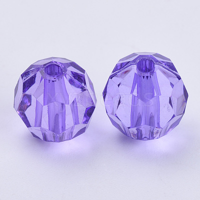 Transparent Acrylic Beads TACR-Q257-6mm-V50-1