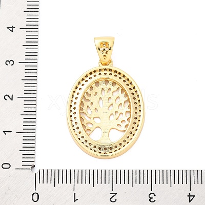 Brass Micro Pave Cubic Zirconia Pendants KK-D325-59G-01-1