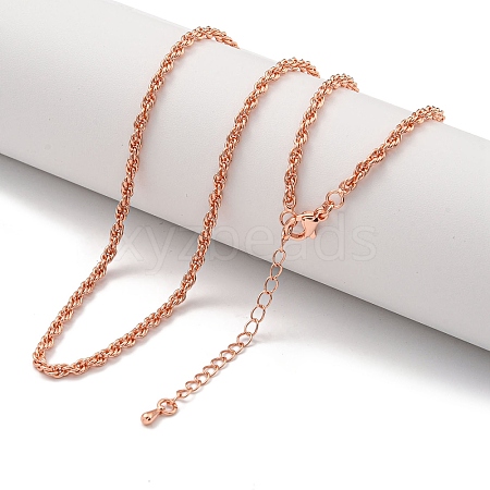 Brass Wheat Chain Necklaces for Women NJEW-G084-23RG-1