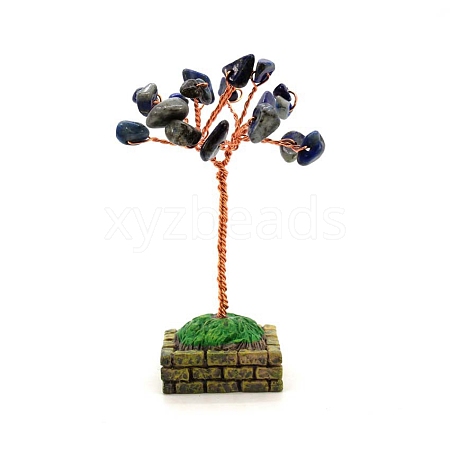 Lapis Lazuli Flower Garden Crushed Stone Fortune Tree Ornaments Mini Home Creative Office Decoration Crafts Small Ornaments PW-WG4CBFE-10-1