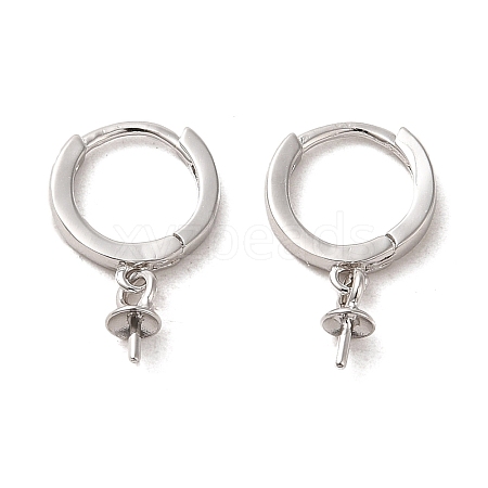 925 Sterling Silver Hoop Earrings Findings STER-Z007-04P-1