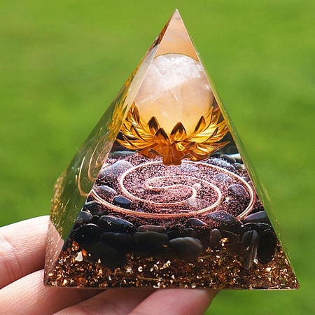 Orgonite Pyramid Resin Energy Generators PW-WG42768-14-1