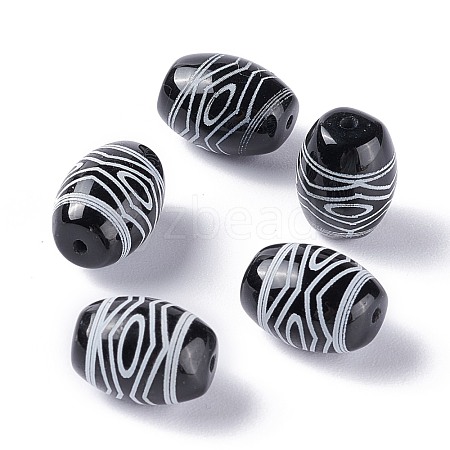 Tibetan Style dZi Beads TDZI-Z001-17-1