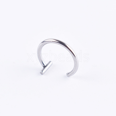 Anti-Tarnish Titanium Steel 18 Gauge Fake Lip Rings Piercing Jewelry WG218DE-01-1