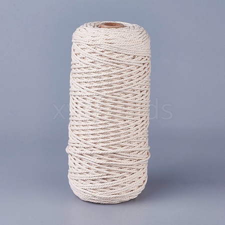 Macrame Cotton Cord OCOR-WH0034-B-01-1