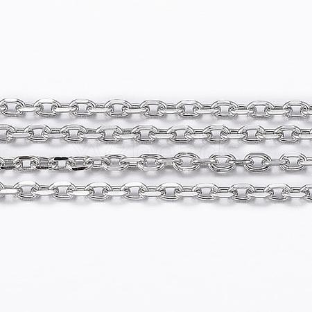 Tarnish Resistant 304 Stainless Steel Cable Chains CHS-H009-02P-1