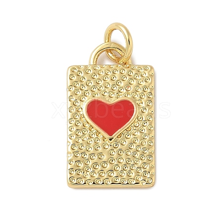 Brass Enamel Pendants KK-C110-37G-02-1