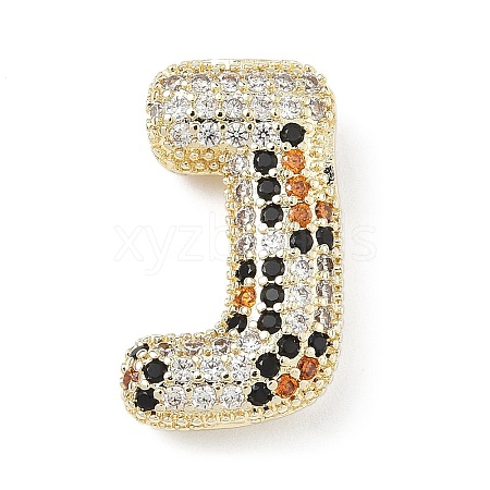 Brass Micro Pave Cubic Zirconia Pendants KK-Z108-02G-J-1