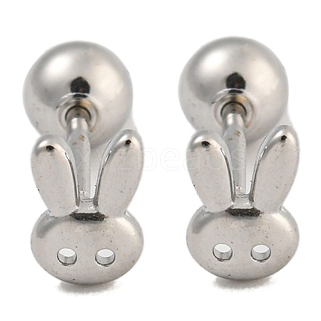 304 Stainless Steel Cartilage Earrings EJEW-B066-01D-P-1