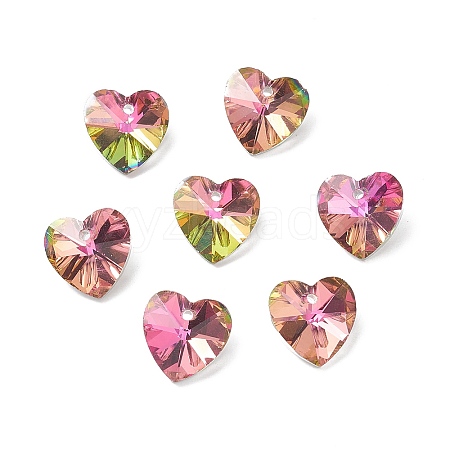 Faceted Glass Charms RGLA-L026-B09-1