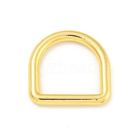 Rack Plating Brass D Linking Rings KK-P277-35G-1