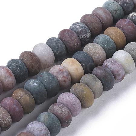 Natural Ocean Jasper Beads Strands G-F668-06-B-1