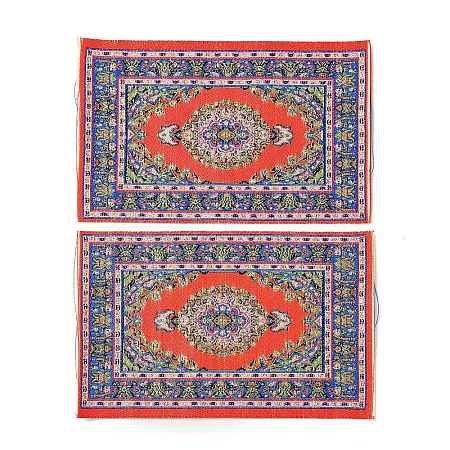 Silk Miniature Ethnic Style Carpets MIMO-PW0001-008A-1