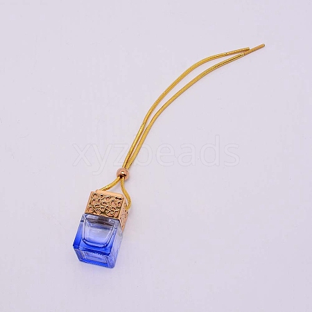 Car Hanging Air Freshener Glass Bottles DJEW-WH0008-10A-1
