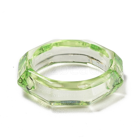 Transparent Acrylic Finger Rings RJEW-T010-09B-1