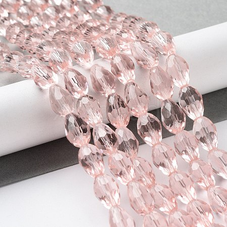 Glass Beads Strands EGLA-E010-8x12mm-12-1