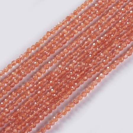 Glass Beads Strands EGLA-E057-02A-10-1