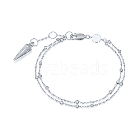 925 Sterling Silver Rivet Charm Bracelets NY3719-2-1