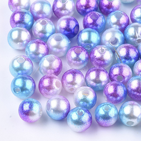 Acrylic Imitation Pearl Beads MACR-N001-01D-1