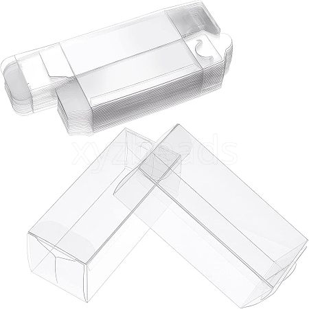  30Pcs Rectangle Transparent Plastic PVC Box Gift Packaging CON-NB0001-85A-1