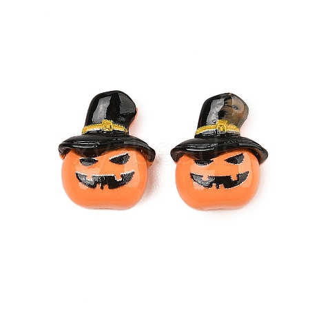 Halloween Theme Opaque Resin Cabochons CRES-M037-07A-01-1