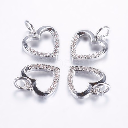 Long-Lasting Plated Brass Micro Pave Cubic Zirconia Charms ZIRC-F069-39P-1