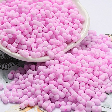 Macaron Color Opaque Frosted Glass Seed Beads SEED-K009-12B-05-1