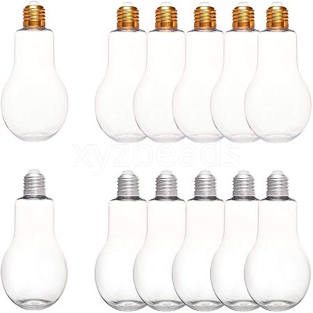 Creative Plastic Light Bulb Shaped Bottle AJEW-NB0001-72-1