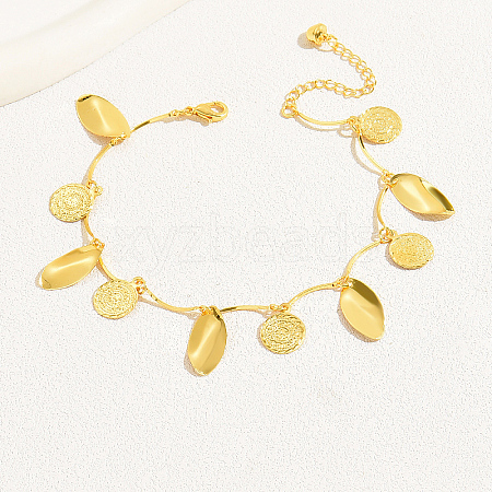 Fashion Casual Brass Tassel Coin Anklets for Women VX6570-1