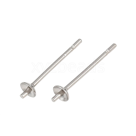 Tarnish Resistant 304 Stainless Steel Stud Earring Findings STAS-Q036-1-1