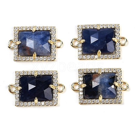 Natural Sodalite Faceted Rectangle Links G-I375-07G-02-1