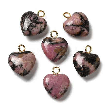 Natural Rhodonite Pendants G-E603-01G-05-1