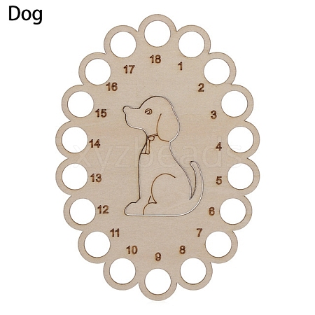 Wooden Embroidery Thread Plate PW-WG93817-06-1