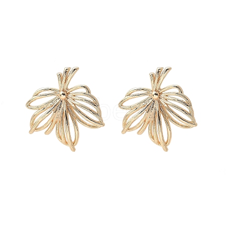 Brass Stud Earrings Finding for Women KK-A244-12G-1