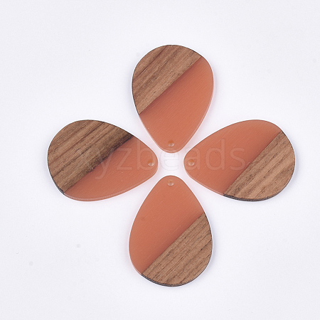 Resin & Walnut Wood Pendants RESI-S358-95F-1